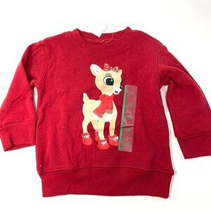 Toddler Rudolph The Red-Nosed Reindeer Clarice Crewneck Sweatshirt  Red 18M